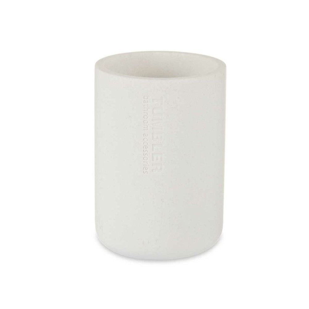 Toothbrush Holder Berilo B5456BC-2 - 450 White Resin 7,8 x 10,5 x 7,8 cm (6 Units)