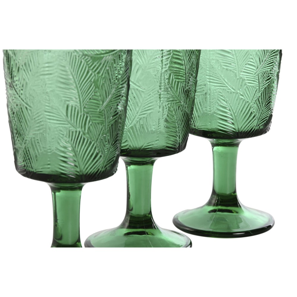 Set de Verres Home ESPRIT Vert Verre 285 ml (6 Unités)