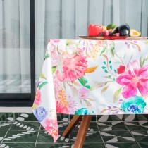 Nappe HappyFriday Pink bloom Multicouleur 150 x 250 cm