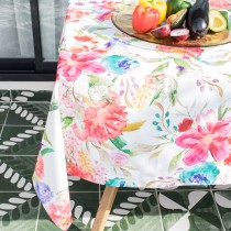 Tischdecke HappyFriday Pink bloom Bunt 150 x 250 cm