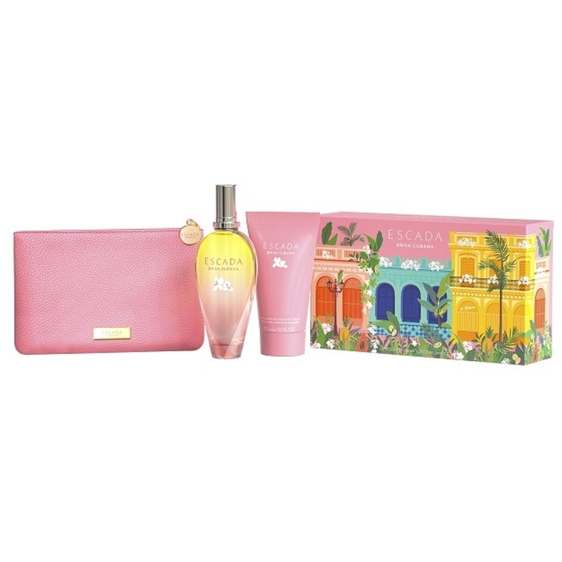 Women's Perfume Set Escada Brisa Cubana EDT 3 Pieces