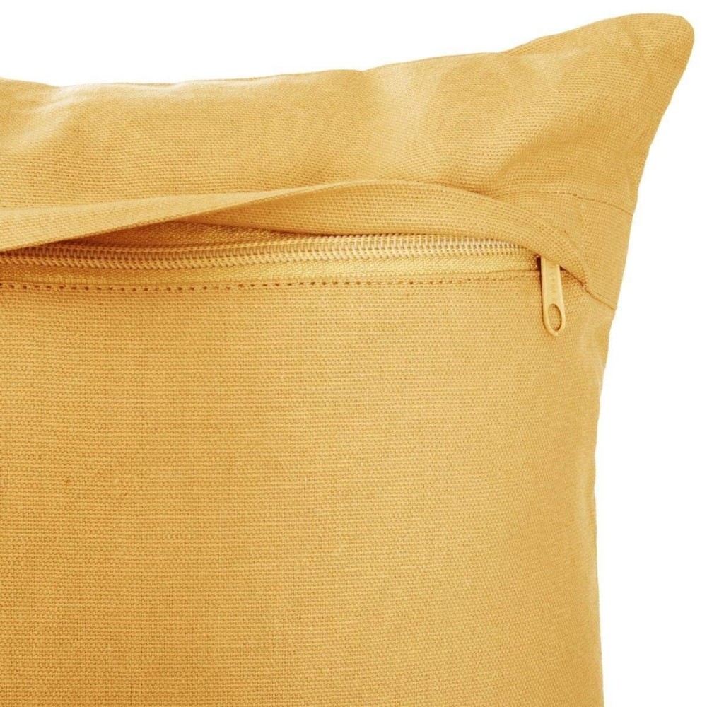 Cushion Atmosphera Otto Mustard (38 x 38 cm)