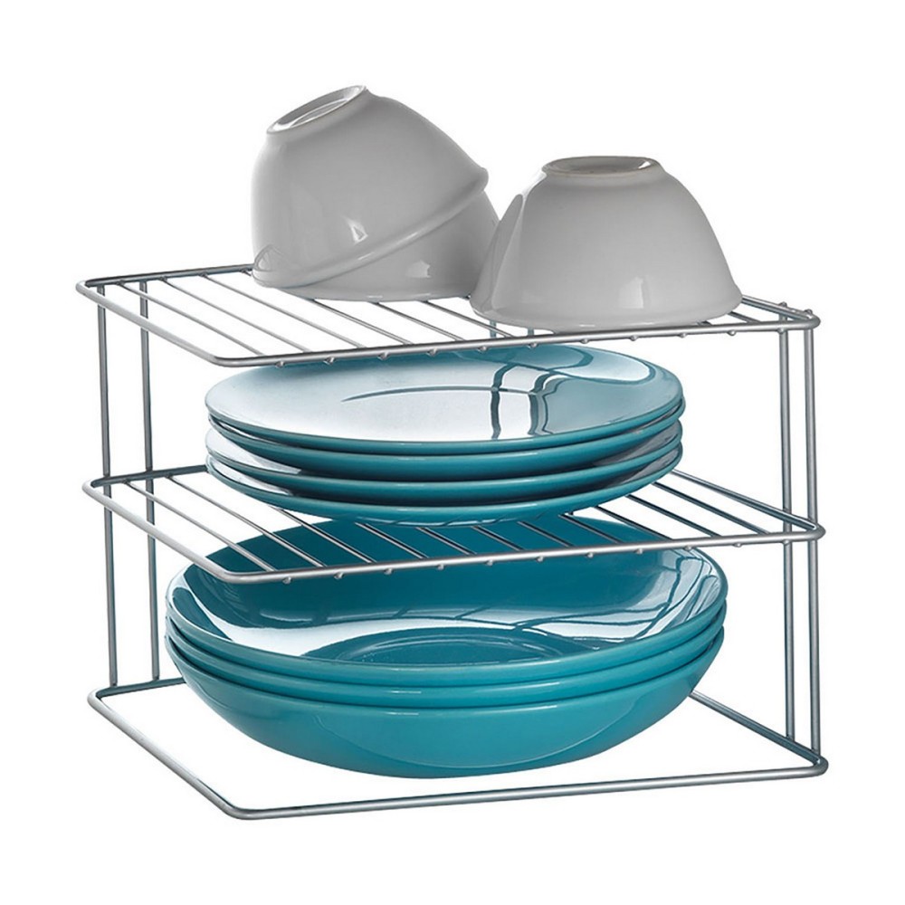 Kitchen Cupboard Organiser Metaltex Palio 3 Shelves Metal (25 x 25 x 19 cm)