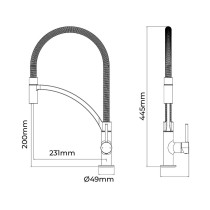 Mixer Tap EDM Ibiza Stainless steel Zinc Brass