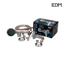 Mixer Tap EDM 01163 a7200-x Silver Stainless steel Brass Zinc 15,1 x 11,5 x 11,5 cm For shower