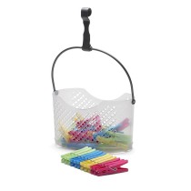 Panier pour pinces à linge Jobgar Transparent polypropylène 22 x 13 x 12 cm Pinces à linge