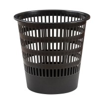 Rubbish bin Faibo Grille Black polypropylene Plastic 16 L 16 L