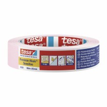 Ruban adhésif TESA Precision mask sensitive Rose (50 m x 25 mm)