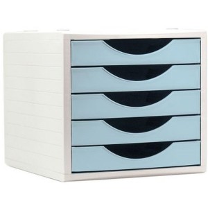 Modular Filing Cabinet Archivo 2000 ArchivoTec Serie 4000 5 drawers Din A4 Pastel Blue 34 x 27 x 26 cm