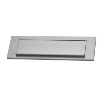 Plaques de boîtes aux lettres EDM 25,4 x 7,5 cm Argenté Aluminium