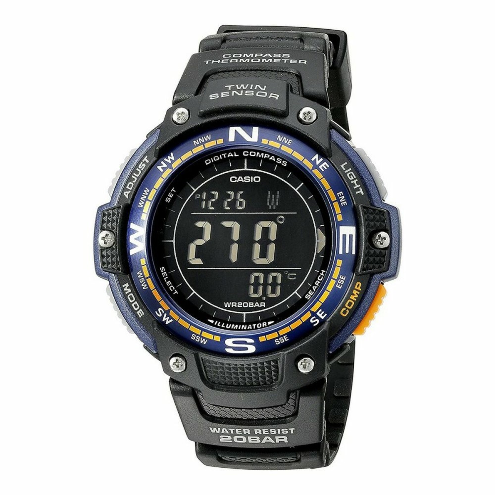 Men's Watch Casio SGW-100-2BCF Black (Ø 48 mm)