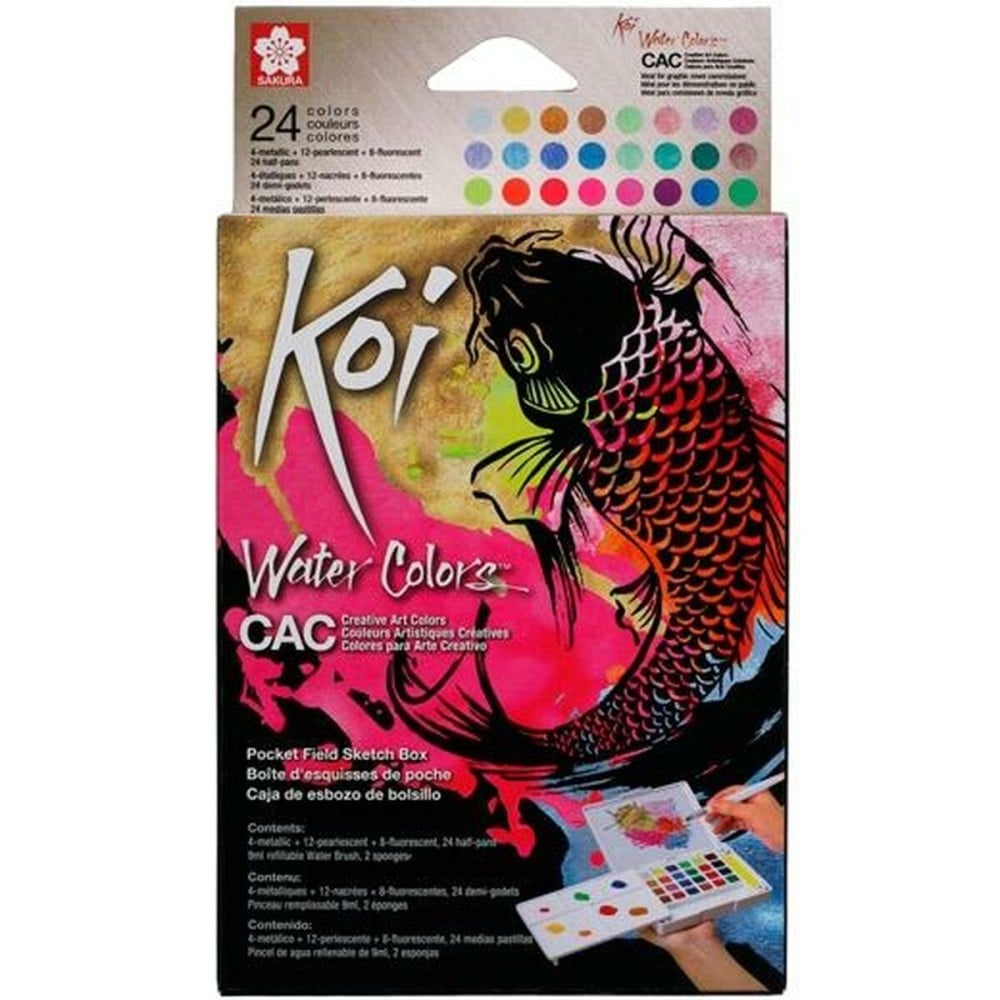 Set de peintures aquarelle Talens Sakura Koi Water Colors Multicouleur