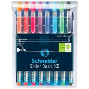 Ensemble de Stylos Schneider Slider Basic Multicouleur 8 Pièces