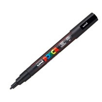 Marker pen/felt-tip pen POSCA PC-3M Black (6 Units)