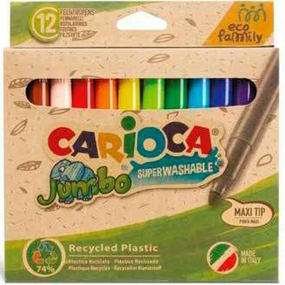 Marker-Set Carioca Jumbo Eco Family 24 Stücke Bunt (24 Stück)