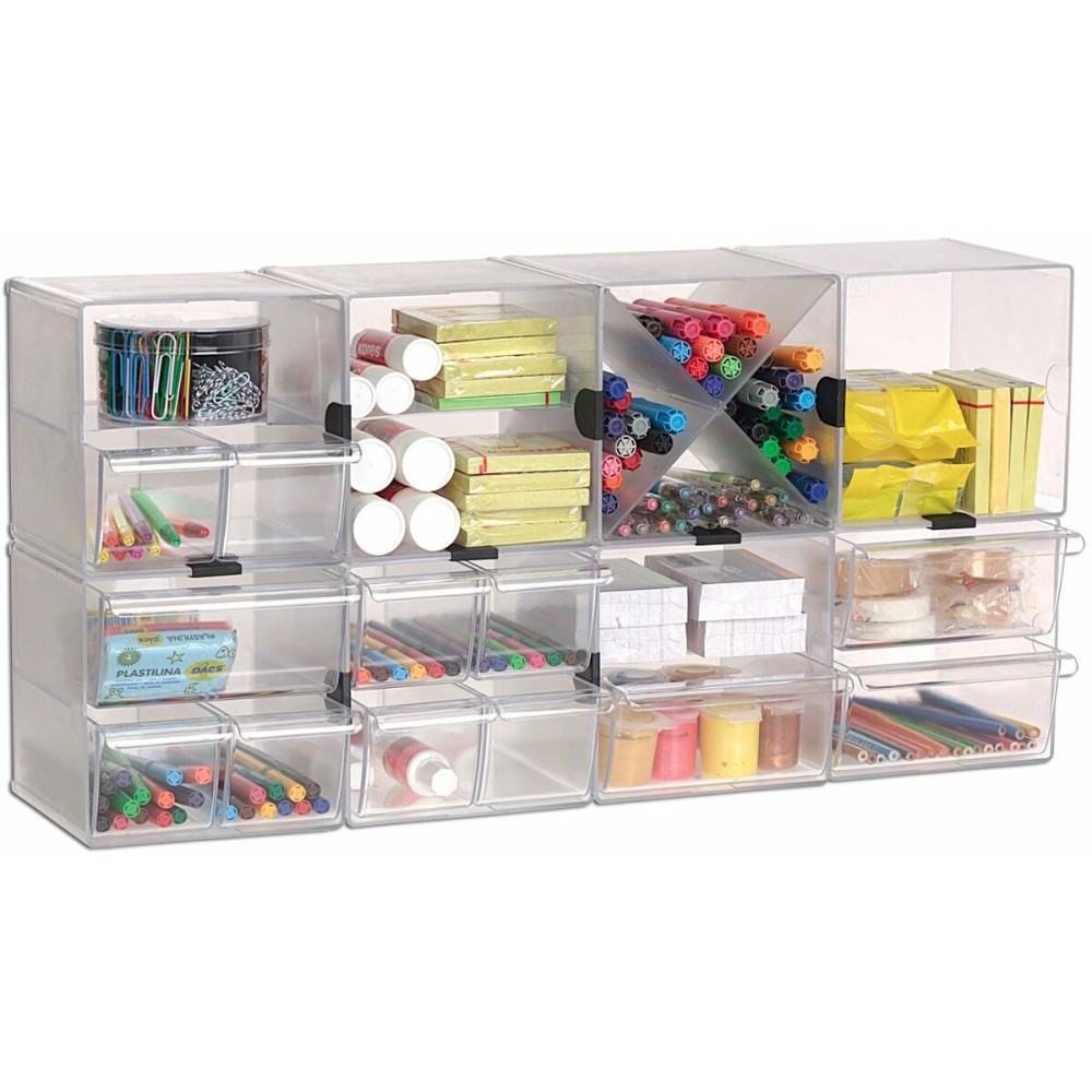 Organisateur polyvalent Archivo 2000 Transparent 19 x 15 x 15 cm