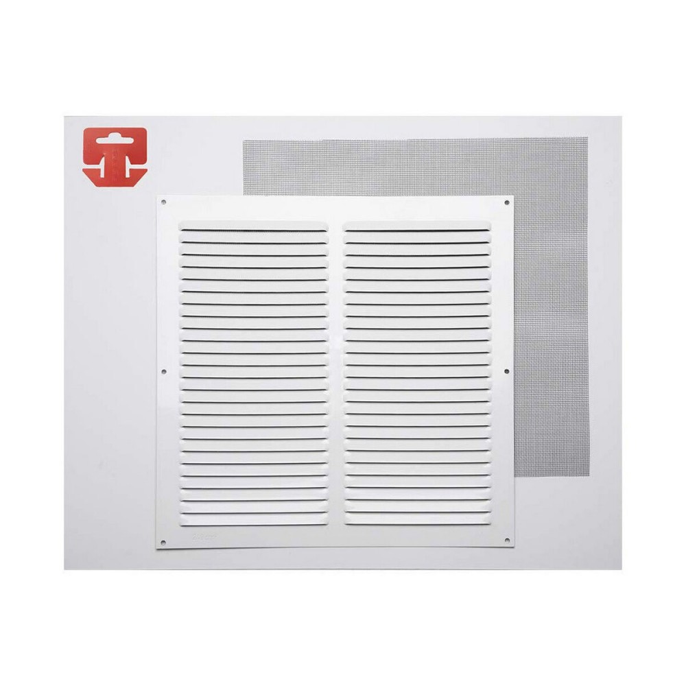 Grille Fepre Moustiquaire Laqué Aluminium Blanc (30 x 30 cm)