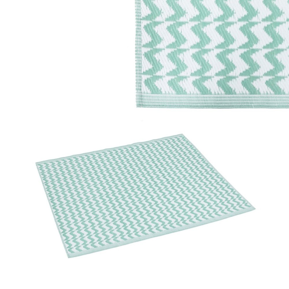 Outdoor rug Naxos White Green polypropylene