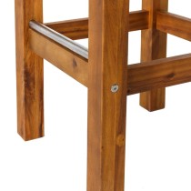 Hocker Norah Holz Edelstahl 40 x 40 x 80 cm