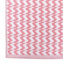 Outdoor rug Naxos Pink White polypropylene