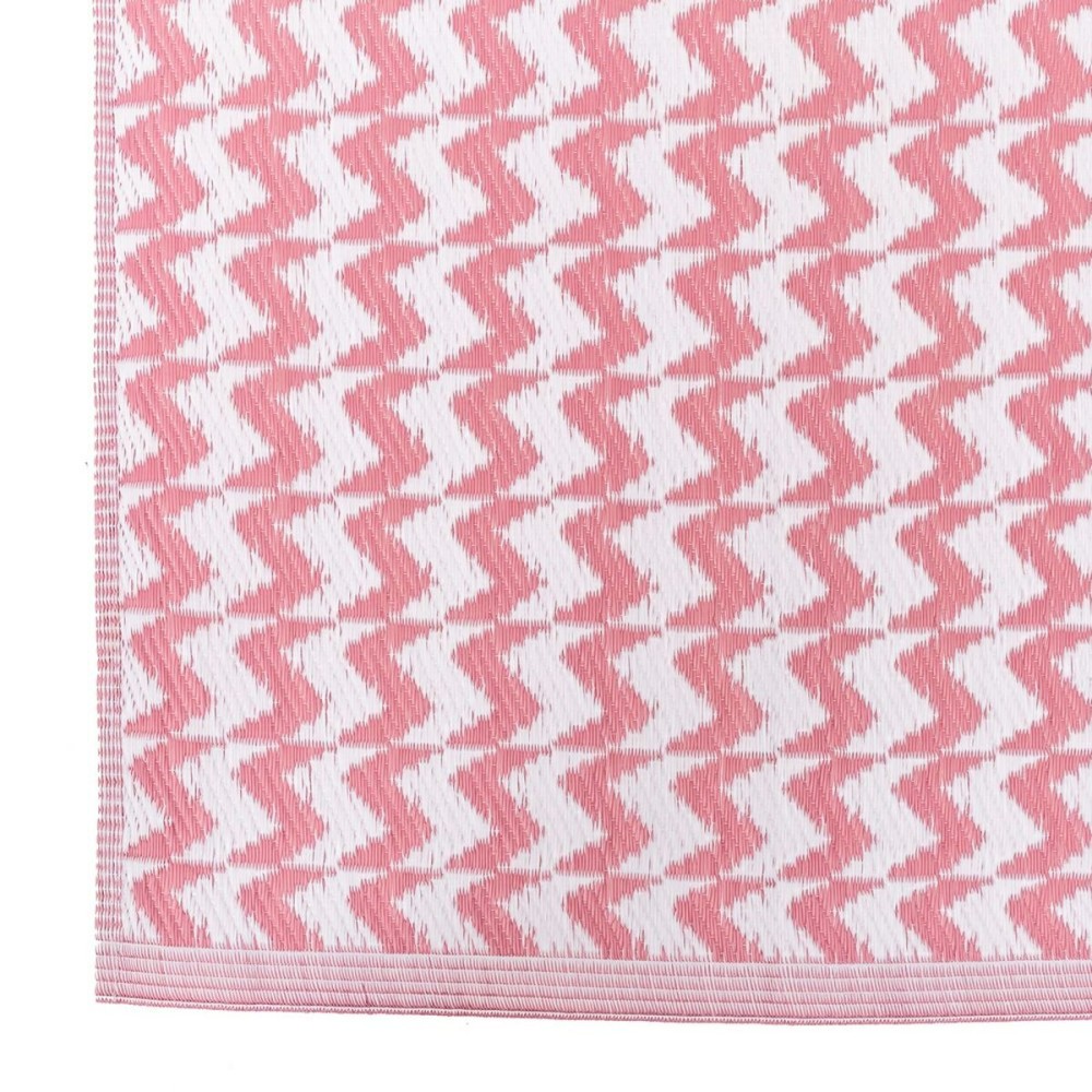 Outdoor rug Naxos Pink White polypropylene