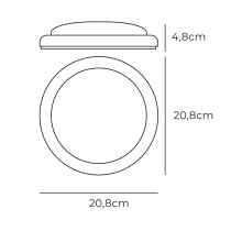 LED-Deckenleuchte EDM rund Weiß 18 W F 1820 lm (4000 K)