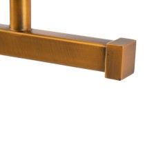 Wandleuchte 60 x 20 cm Kristall Gold Metall