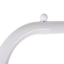 Coat rack 81 x 38 x 182 cm Metal White