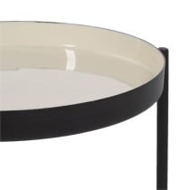 Side table 30 x 30 x 40,5 cm Black Taupe Iron