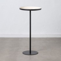 Side table 40 x 40 x 85 cm Black Cream Iron