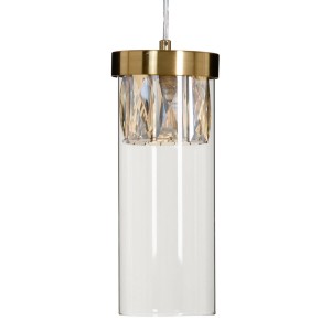 Ceiling Light Hierro/Cristal Crystal Golden Metal 220 V 240 V 11 x 11 x 45 cm