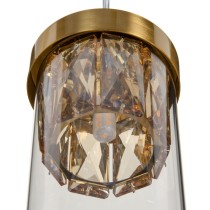 Ceiling Light Hierro/Cristal Crystal Golden Metal 220 V 240 V 11 x 11 x 45 cm