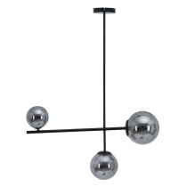 Deckenlampe Ø 14 cm 70 x 18 x 90 cm Kristall Schwarz Metall