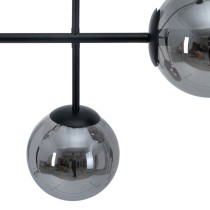 Deckenlampe Ø 14 cm 70 x 18 x 90 cm Kristall Schwarz Metall