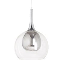 Suspension Hierro/Cristal Verre Gris Métal 220 V 30 x 30 x 50 cm 240 V