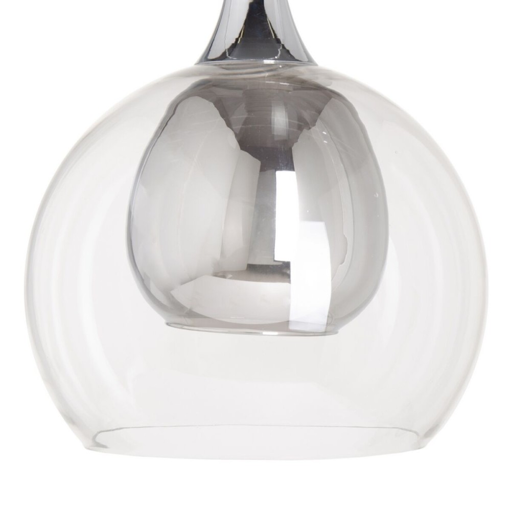 Ceiling Light Hierro/Cristal Crystal Grey Metal 220 V 30 x 30 x 50 cm 240 V