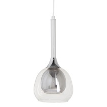 Ceiling Light 16 x 16 x 50 cm Hierro/Cristal Crystal Grey Metal 220 V 240 V