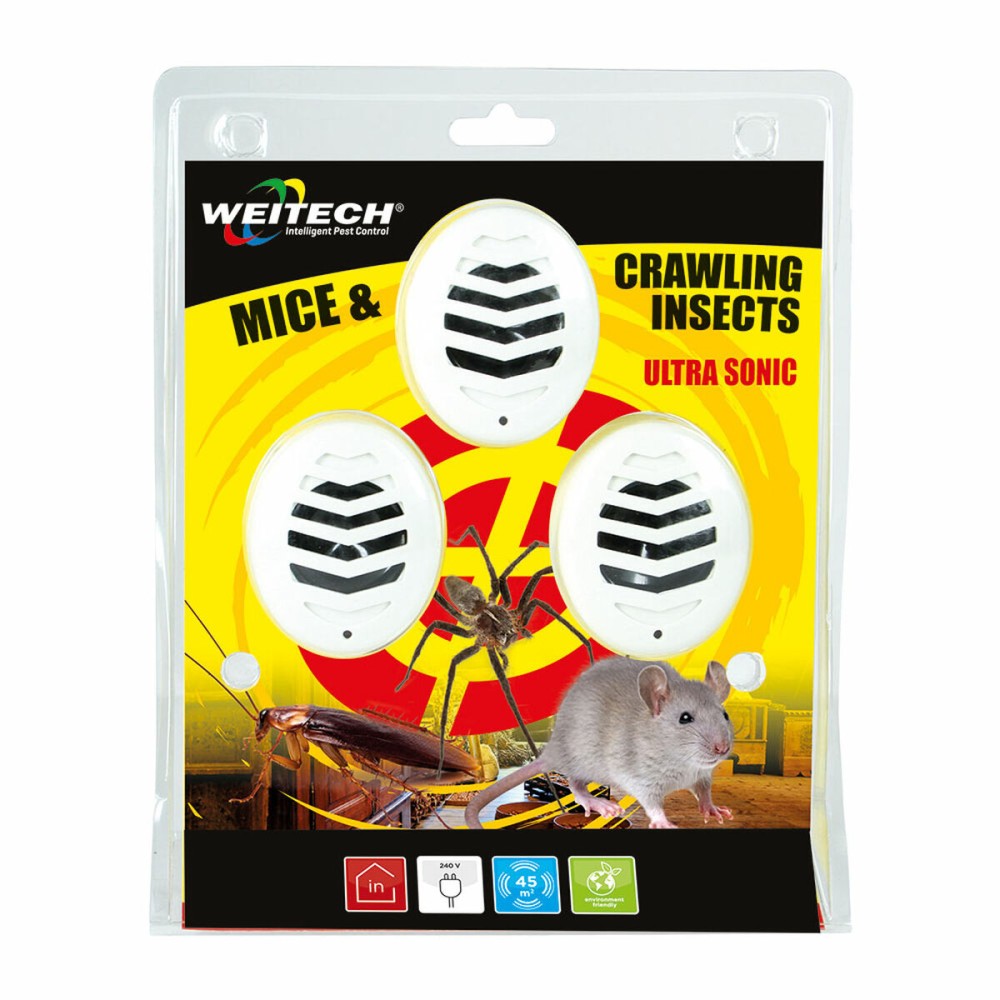 Répulsif antiparasitaire Weitech Ultrasonique (3 Unités)