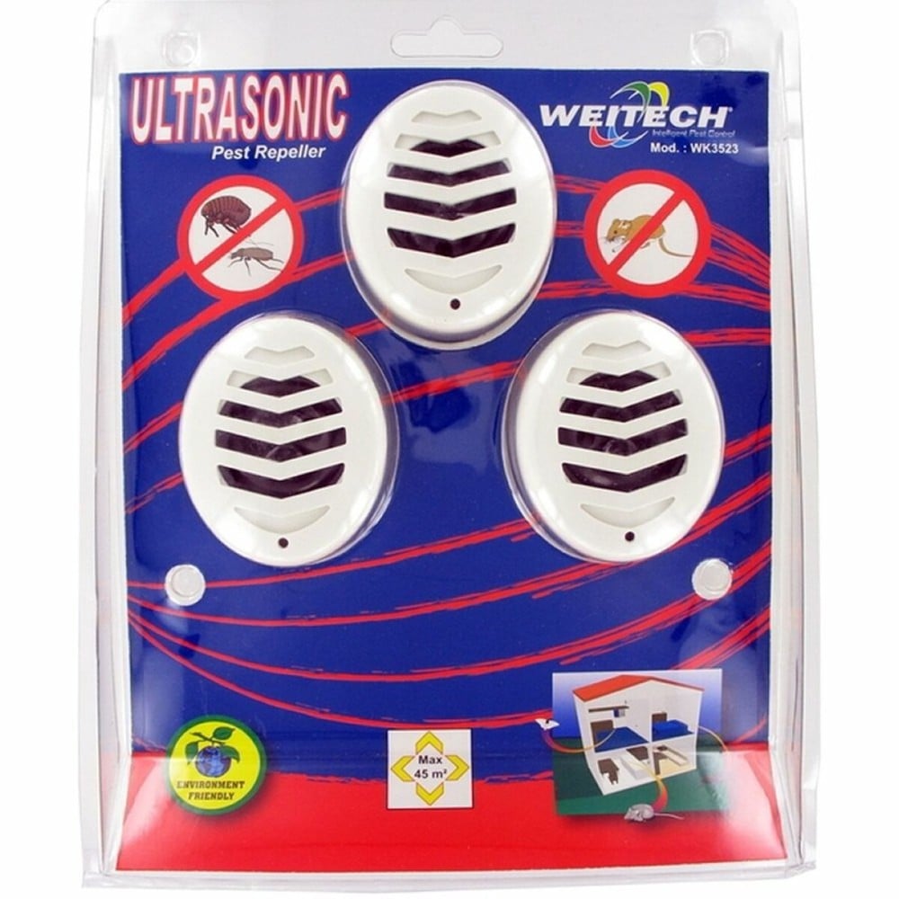 Répulsif antiparasitaire Weitech Ultrasonique (3 Unités)