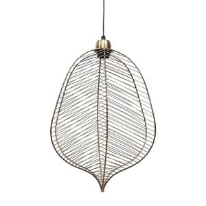 Ceiling Light 31 x 16 x 47 cm Golden Metal