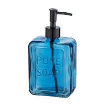 Soap Dispenser Wenko Pure Soap 550 ml Blue Glass