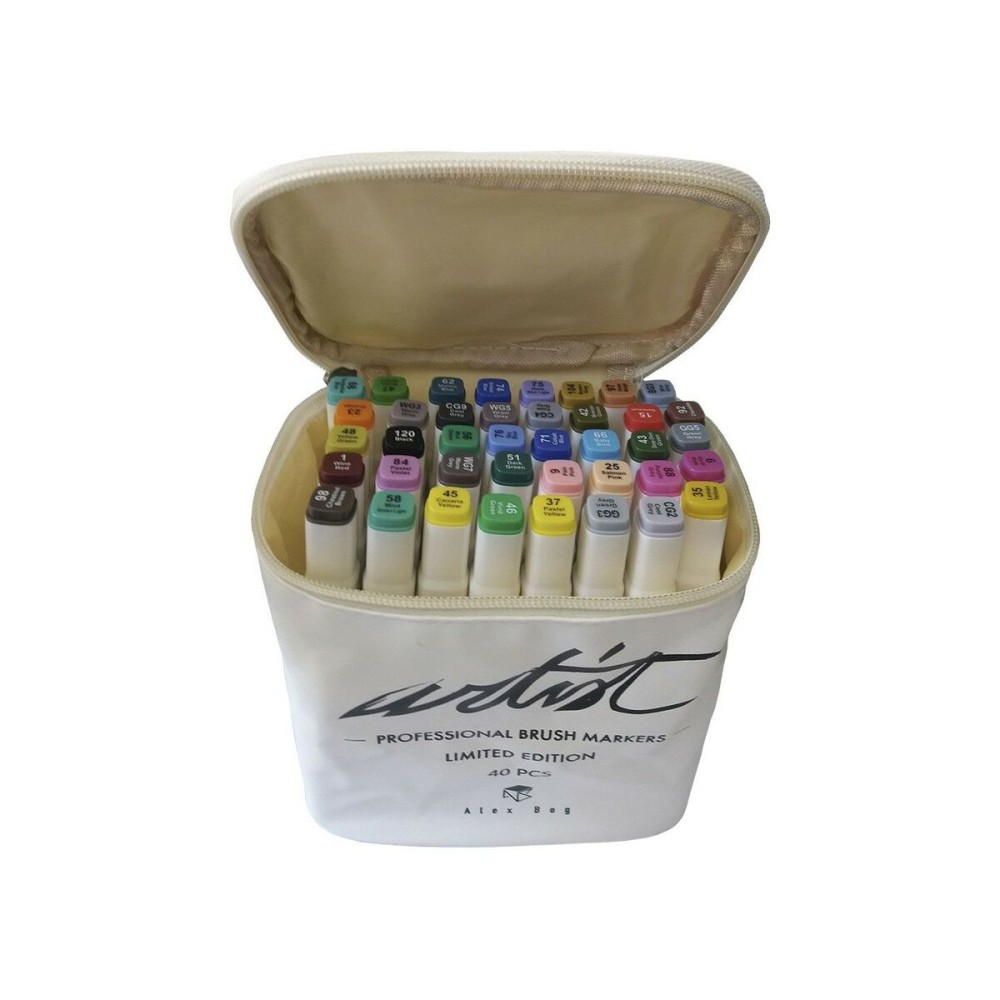 Marker-Set Alex Bog Canvas Luxe Professional 40 Stücke Bunt