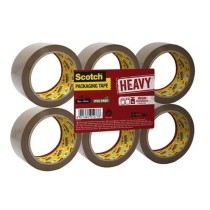 Klebeband Scotch Verpackung Braun 50 mm x 66 m (6 Stücke) (6 Stück)