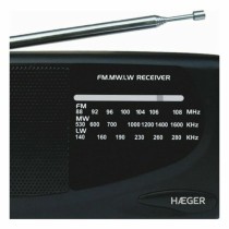 Radio AM/FM Haeger PR-TRI.002A Noir