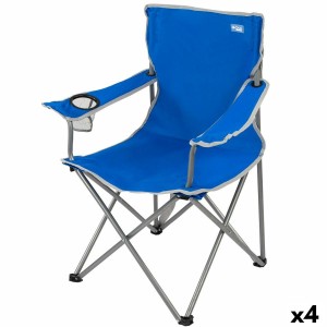 Camping Klappstuhl Aktive Blau 45 x 82 x 47 cm (4 Stück)