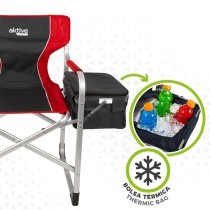 Chaise de camping pliante Aktive Gris Rouge 61 x 92 x 52 cm (2 Unités)