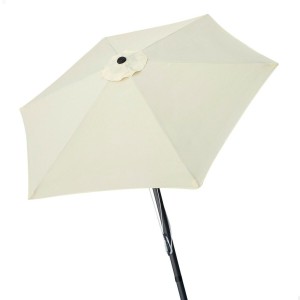 Parasol Aktive 270 x 236 x 270 cm Ø 270 cm Acier Aluminium Crème