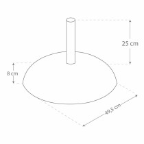 Base for beach umbrella Aktive 50 x 34 x 50 cm Cement Steel