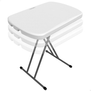 Table de pique-nique Lifetime Blanc Acier HDPE 66 x 71 x 46 cm