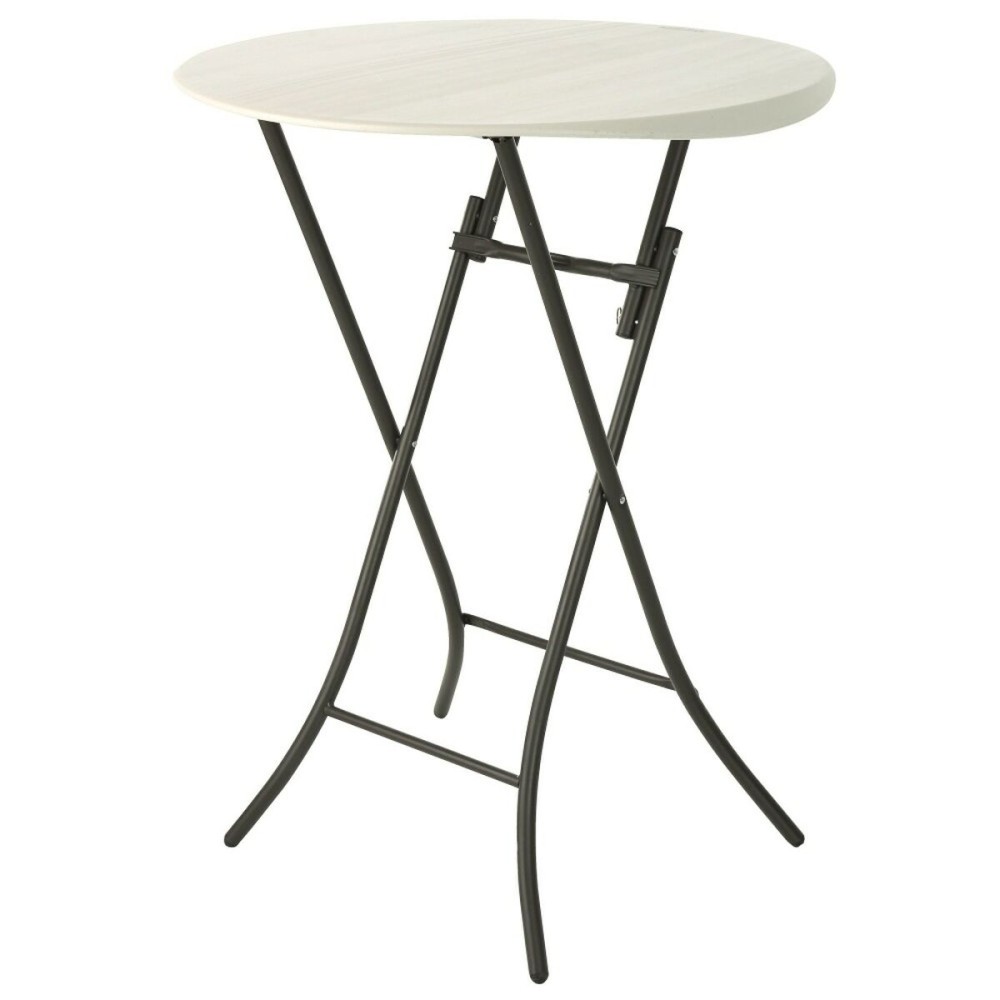 Side table Lifetime Cream 84 x 110 x 84 cm Steel Plastic